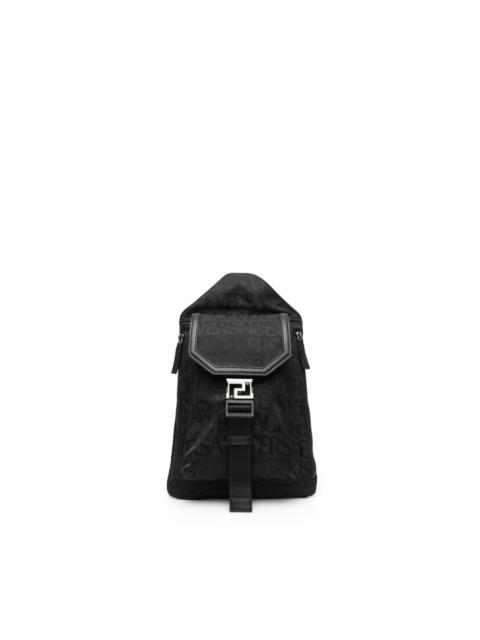 logo-jacquard backpack