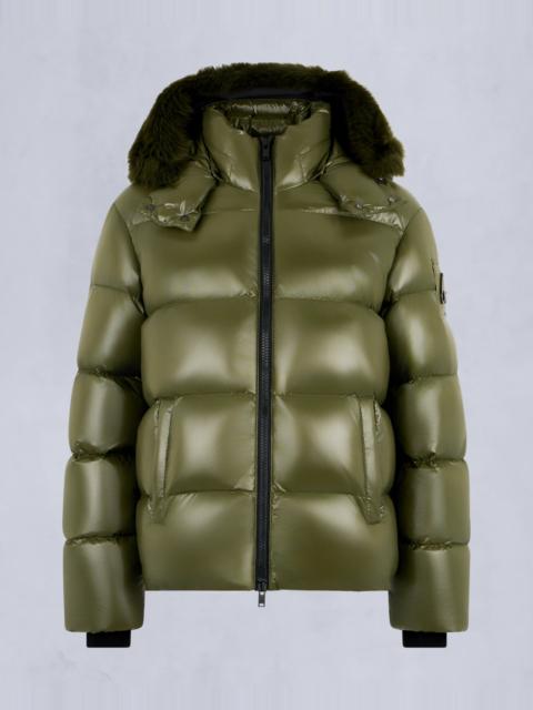 MOOSE KNUCKLES KINGS PUFFER SHEARLING TRIM JACKET