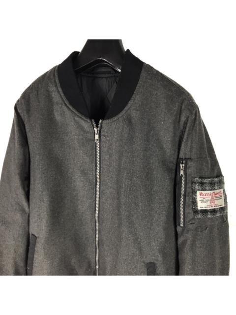 Other Designers Harris Tweed - HARRIS TWEED VARSITY BOMBER JACKET
