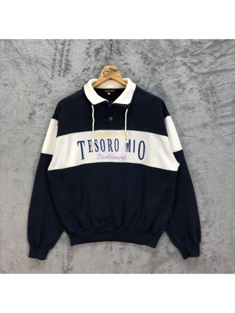 Other Designers Vintage - TESORO MIO Big Logo Colorblock Sweatshirts #5037-26