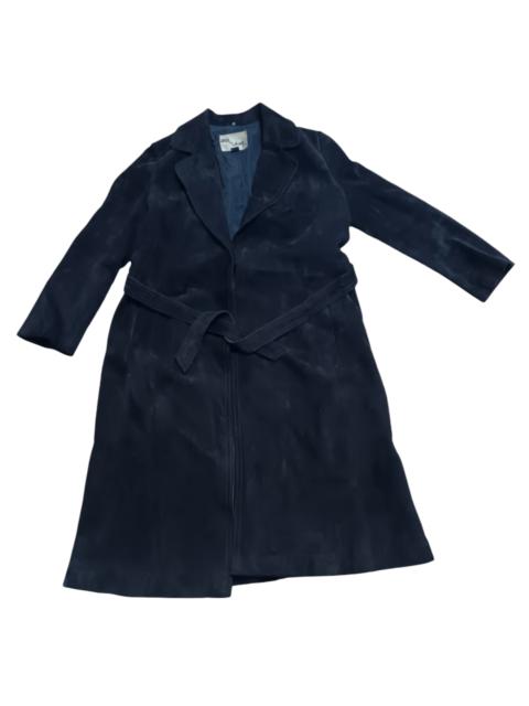 Other Designers Genuine Leather - ANGEL LEATHER SUEDE TRENCH COAT