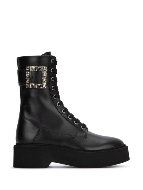 Roger Vivier Women Viv Rangers High Stra Lace-Up Boot