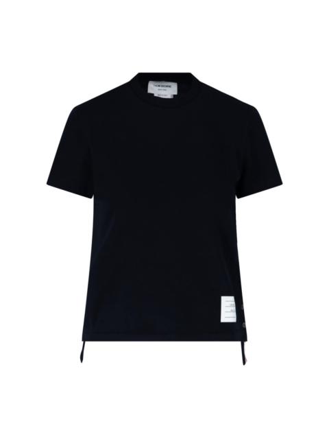 Thom Browne BACK TRICOLOUR STRIPES T-SHIRT