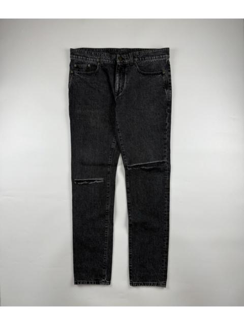 SAINT LAURENT Saint Laurent D02 Knee Ripped Jeans