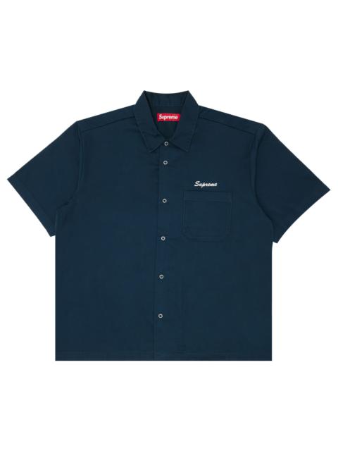 Supreme Margaret Keane Teardrop Short-Sleeve Work Shirt 'Light Navy'