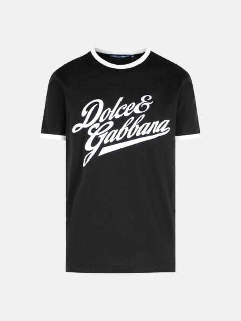 BLACK COTTON T-SHIRT