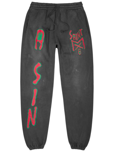 Saint printed cotton sweatpants