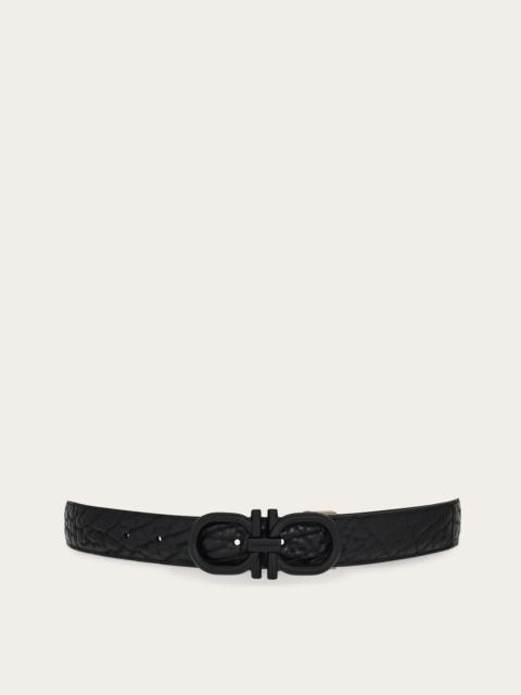 FERRAGAMO Reversible and adjustable Gancini belt