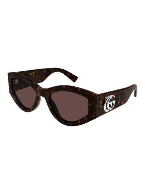 GUCCI Gucci Brown Oval Ladies Sunglasses GG1951SS 002 53