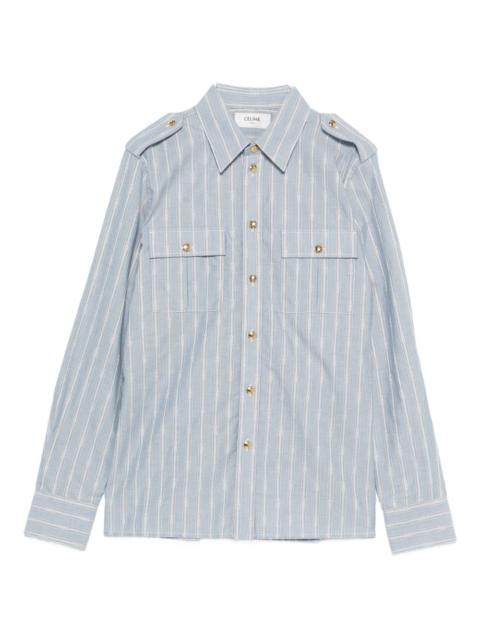 CELINE Celine Women Striped Cotton Shirt