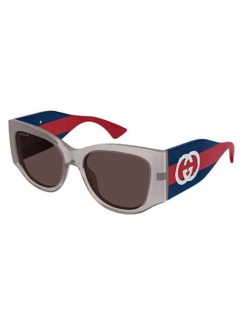GUCCI Gucci Brown Cat Eye Ladies Sunglasses GG2115S 005 55