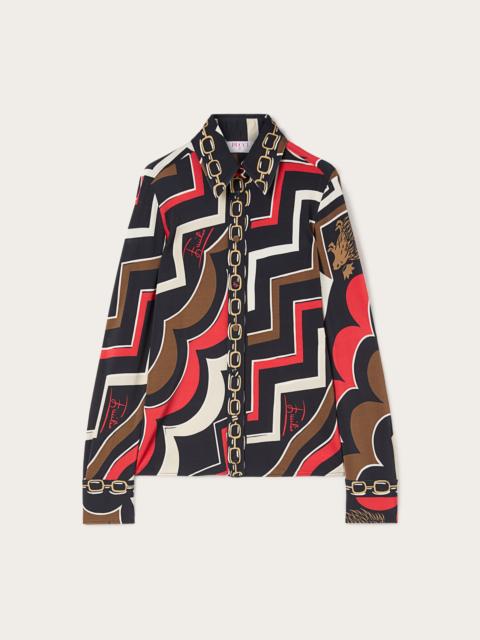 PUCCI ISTRICE PRINT JERSEY SHIRT