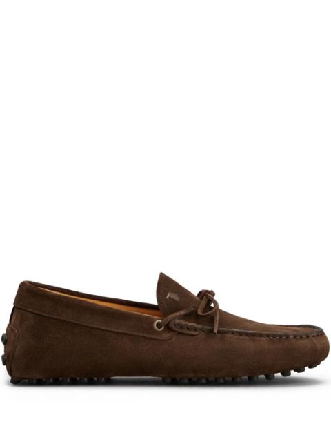 Tod's Tod's Men Gommino Suede Loafers With Lace