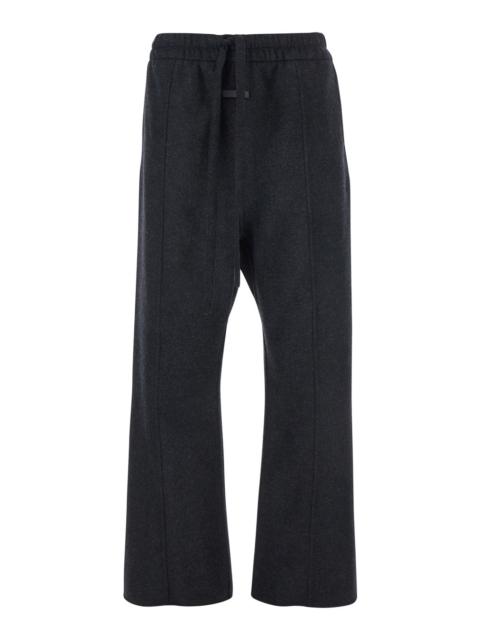 Fear of God Fear Of God Men '70S' Dark Grey Pants With Logo Patch On The Front And Drawstring Waist In Wool Man