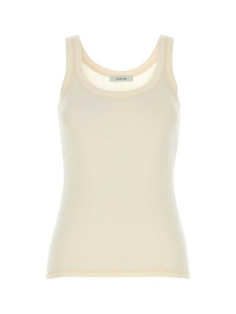 Lemaire Lemaire Women Cream Cotton Tank Top