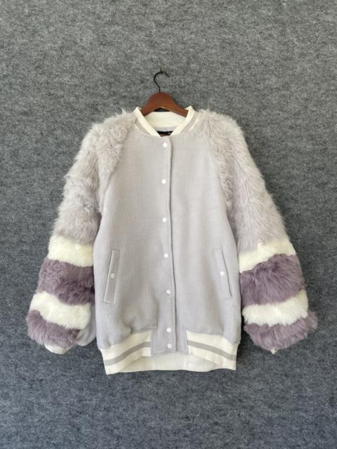 Other Designers Japanese Brand - ONE SPO FUR VARSITY JACKET