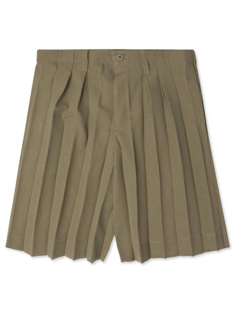 ISSEY MIYAKE EDGE ENSEMBLE SHORTS - KHAKI