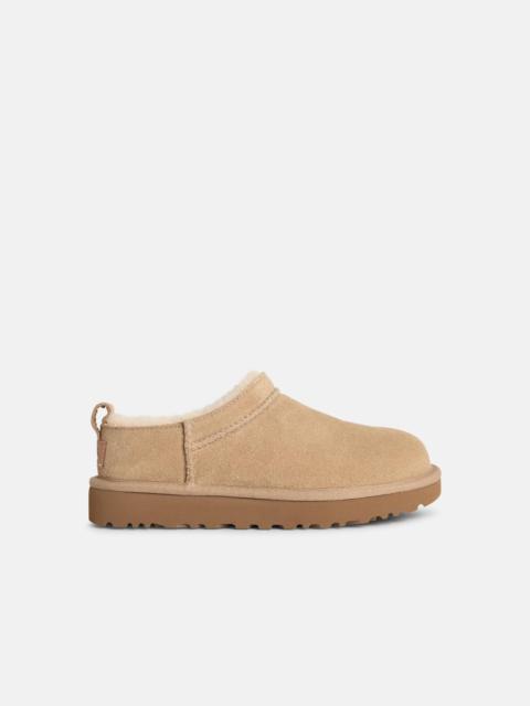 UGG 'CLASSIC MICRO' SAND SUEDE BOOTS
