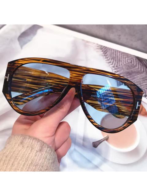 Electric Visual - oversize wide leg stripe sunglasses