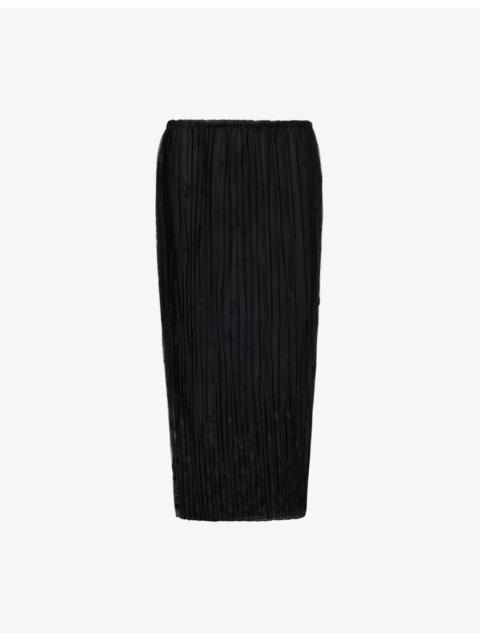 TOTEME Floral Tulle Maxi Skirt