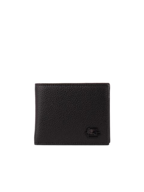 ETRO LEATHER WALLET WITH PEGASUS