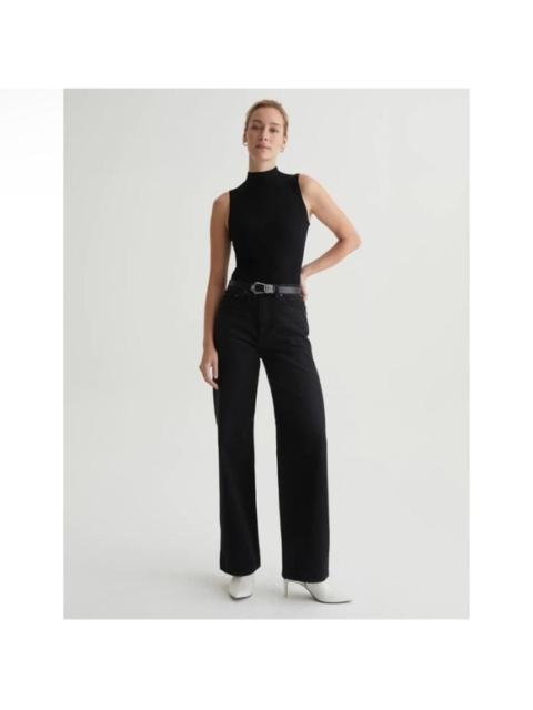 Other Designers Ag Adriano Goldschmied - NWT‎ AG Kora High Rise Wide Leg Jeans Black Sz 26 $ 210