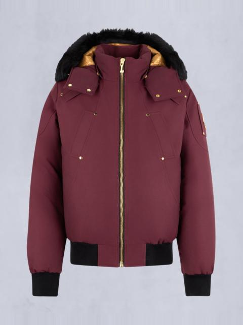 MOOSE KNUCKLES GOLD SERIES ORIGINAL SHEARLING TRIM BALLISTIC BOMBER
