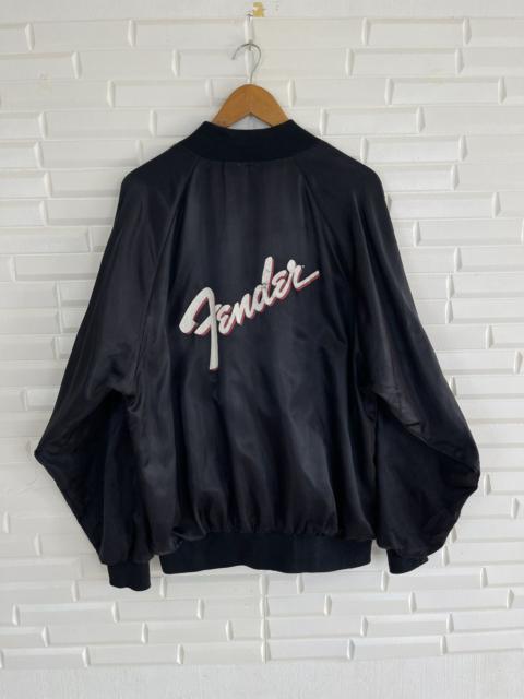 Other Designers Vintage Fender Varsity Satin Jacket