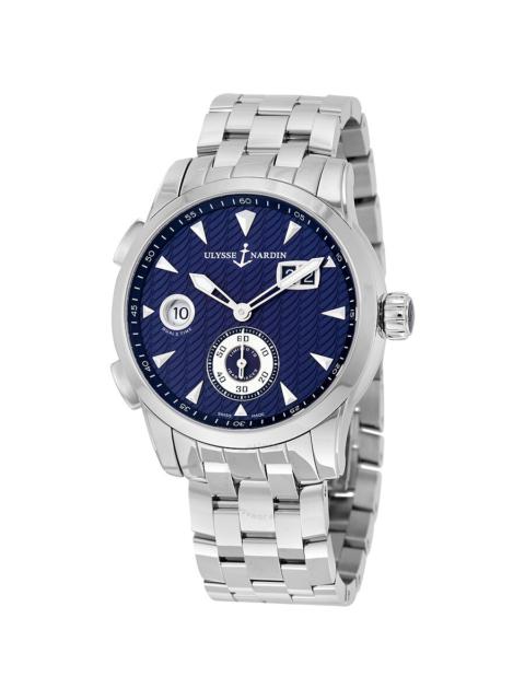 Pre-owned Ulysse Nardin Dual Time Blue Dial Automatic Men's Watch 3343-126LE-7/93