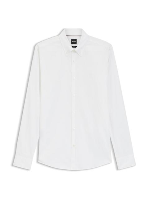 BOSS SLIM-FIT SHIRT IN COTTON-BLEND POPLIN