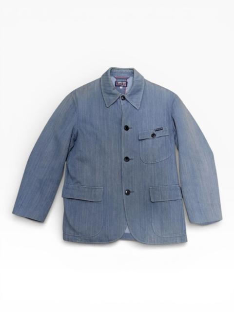 Blue Blue Japan CHORE JACKET BLUE BLUE JAPAN HICKORY BLUE DENIM INDIGO