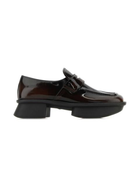 Prada Brown Leather Equal Loafers