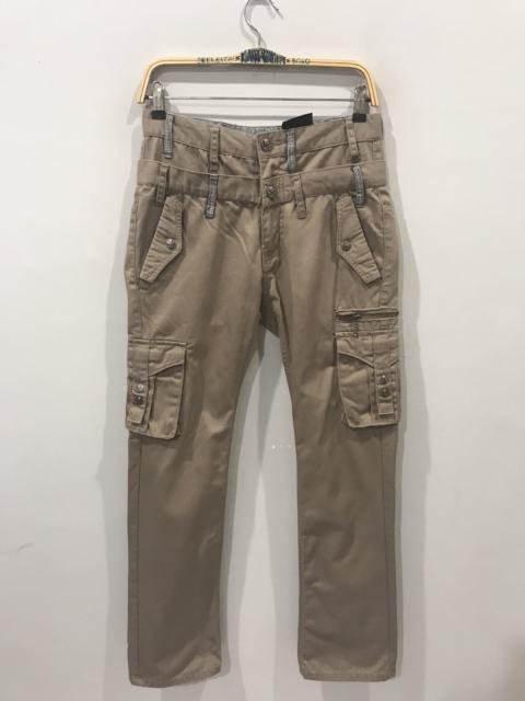 Other Designers Very Rare - doublefocus Japan DoubleWaist Skull Button Flare Cargo Pant