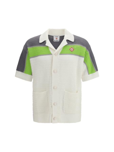 CASABLANCA Casablanca Men Stripe Crochet Shirt