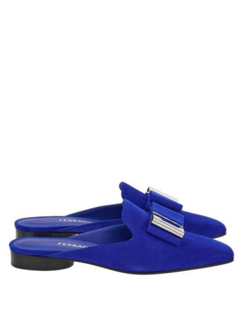 FERRAGAMO Ferragamo Lea Suede Slip-On Mules, Size 7 C