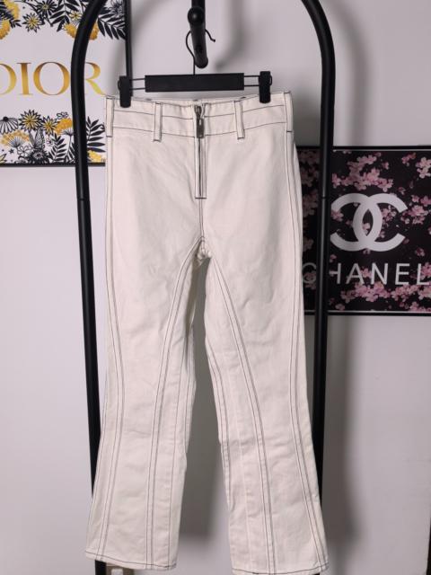 Louis Vuitton Louis Vuitton Leather Patch Jeans