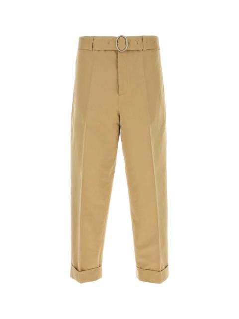 Jil Sander Jil Sander Men Beige Cotton Blend Pant