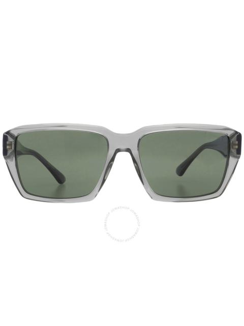 EMPORIO ARMANI Emporio Armani Dark Green Rectangular Men's Sunglasses EA4186 536271 58