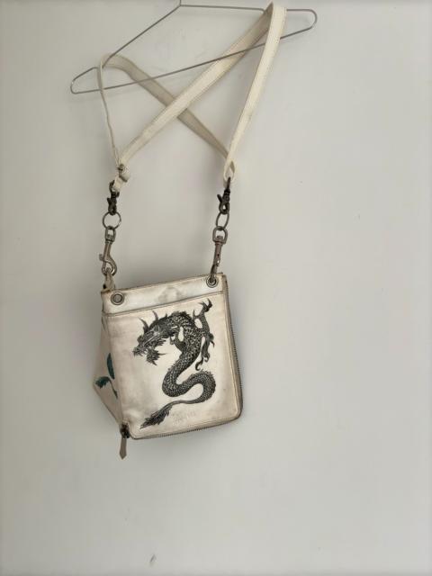 Jean Paul Gaultier 1980s Jean Paul Gaultier White Dragon Shoulder Bag
