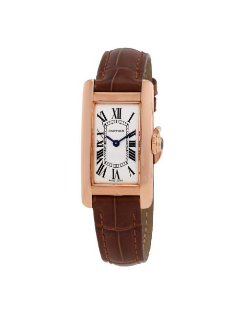 Cartier Pre-owned Cartier Tank Americaine Quartz Silver Dial Ladies Watch W2607456
