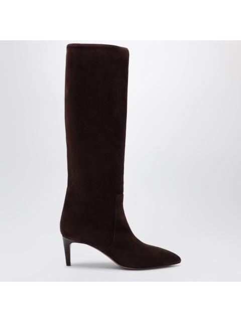 PARIS TEXAS Paris Texas Chocolate Suede Pointed-Toe Boots Women