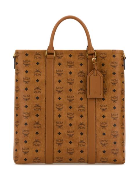 MCM Mcm Women Printed Canvas Aren Shopping Bag