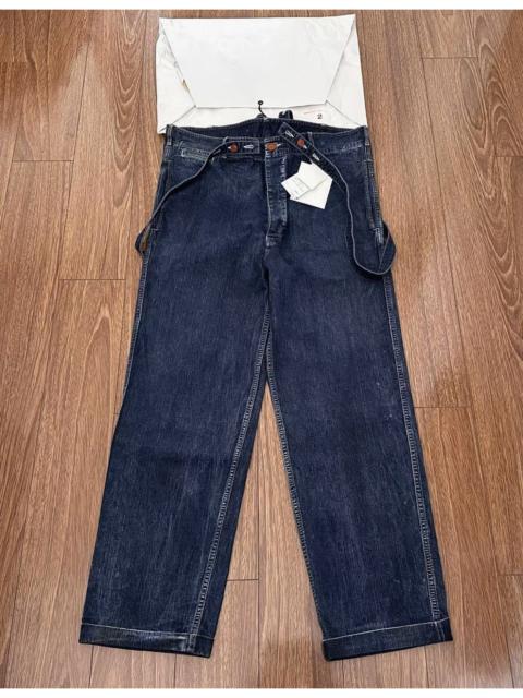 visvim VISVIM SS CAMUS BRACES PANTS WD DRY DENIM 20AW denim wash overalls