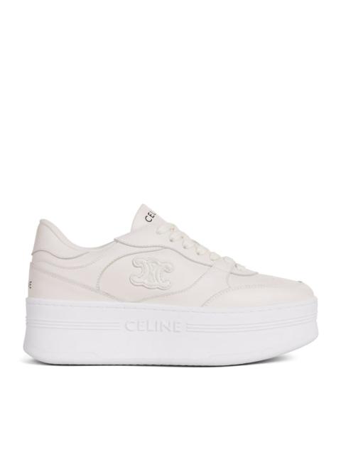 CELINE Celine Women Block Sneakers With Wedge And Triomphe Application In Calfskin Leather