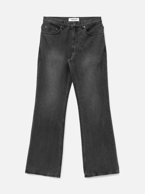Tonywack FLARED-LEG DISTRESSED DENIM JEANS