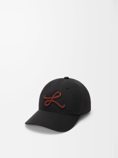Loewe L patch cap in cotton