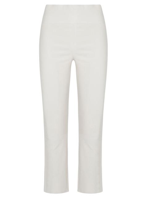 SPRWMN SHELL LEATHER CROP FLARE