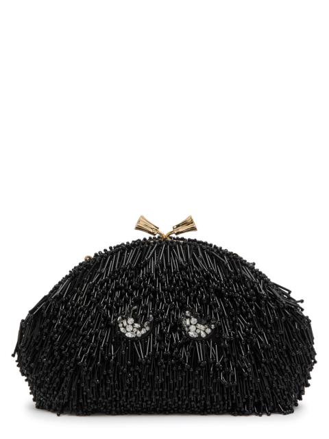Anya Hindmarch Anya Hindmarch Eyes Embellished Satin Clutch