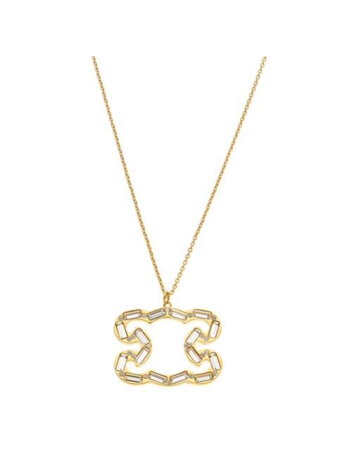 CELINE CELINE Triomphe Frame Sparkle Necklace
