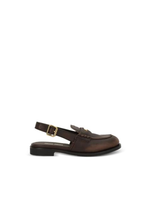 Miu Miu Miu Miu Brown Loafers Women